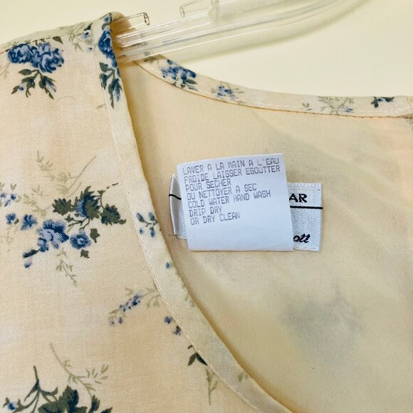 Floral Cream Mini Dress - Picture 5 of 8